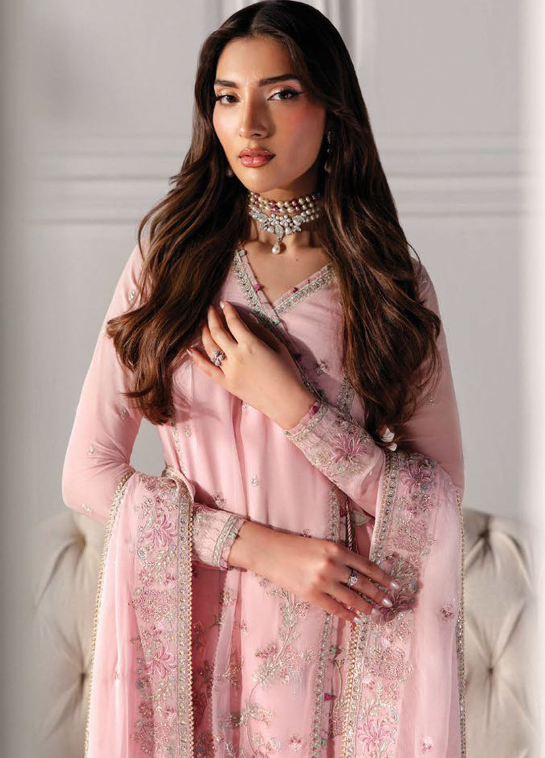 Aurelle by Seran Embroidered Suits Unstitched 3 Piece SN25AU Arabella - Formals Collection