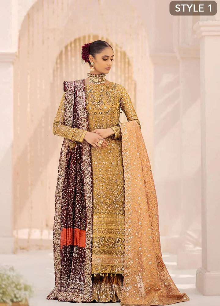 Aik Atelier Embroidered Organza Suits Unstitched 3 Piece AIK25EF Vl2 Look 02 - Formals Collection