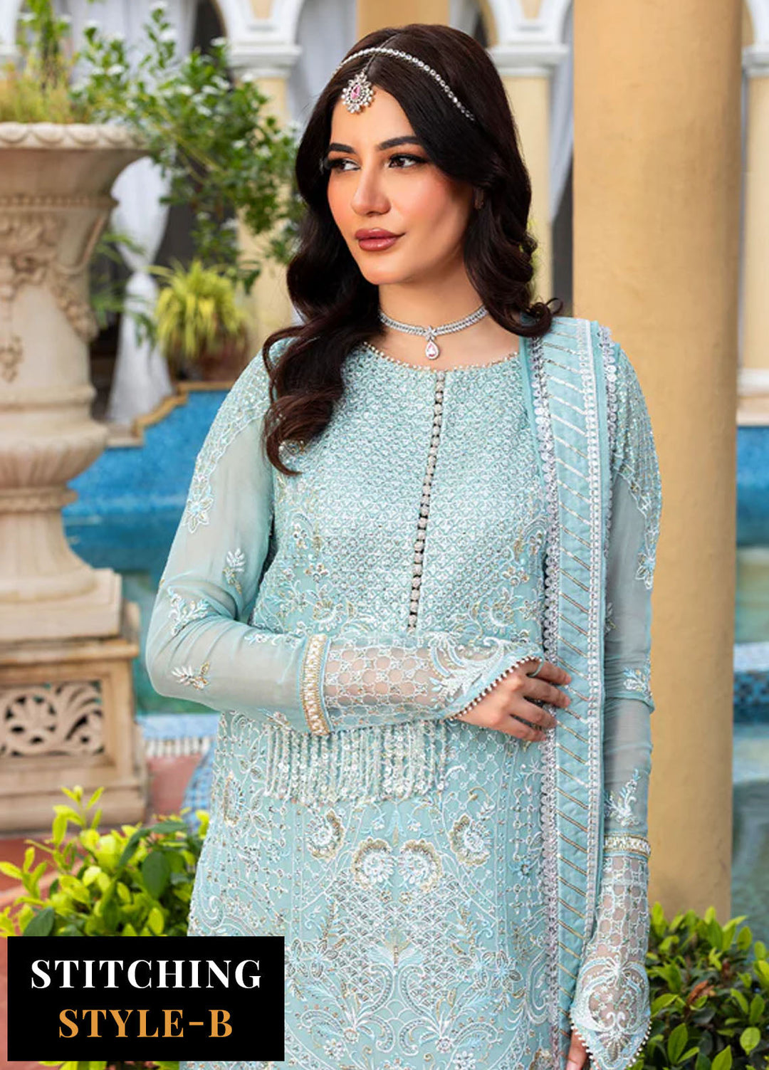 Haye Dil by Sahane Embroidered Chiffon Suits Unstitched 4 Piece SNE25HD CT 29006 Forever Mine - Formals Collection