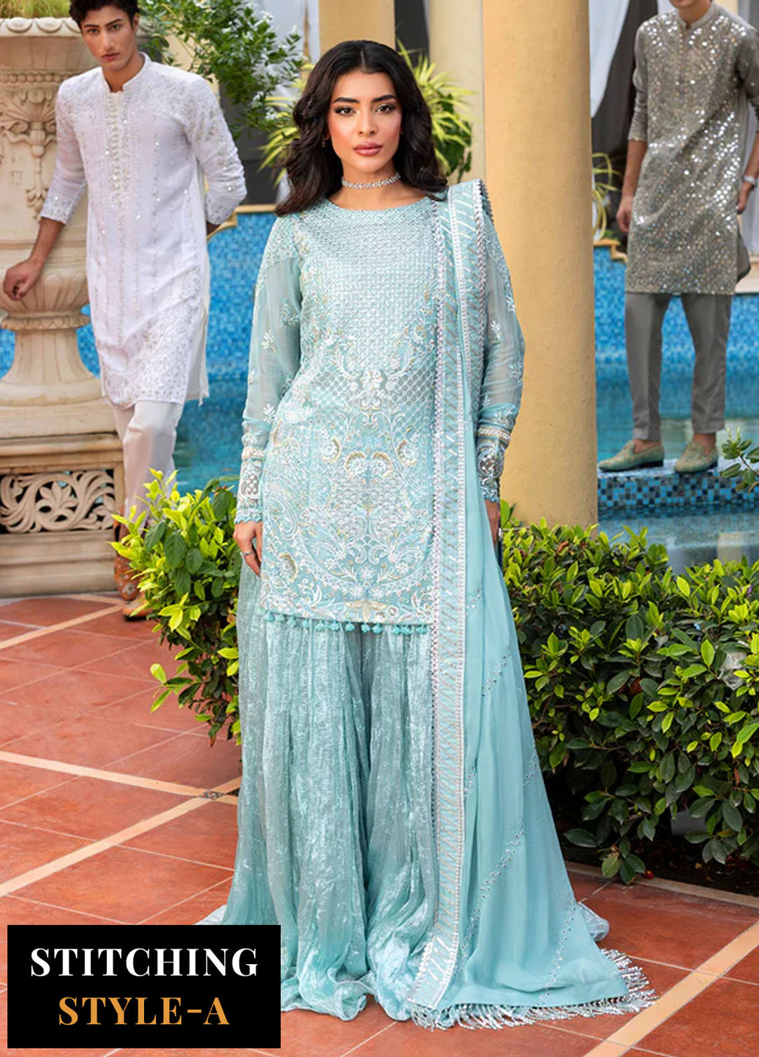 Haye Dil by Sahane Embroidered Chiffon Suits Unstitched 4 Piece SNE25HD CT 29006 Forever Mine - Formals Collection