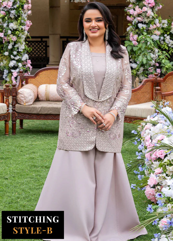 Haye Dil by Sahane Embroidered Chiffon Suits Unstitched 4 Piece SNE25HD CT 29008 Falling for you - Formals Collection