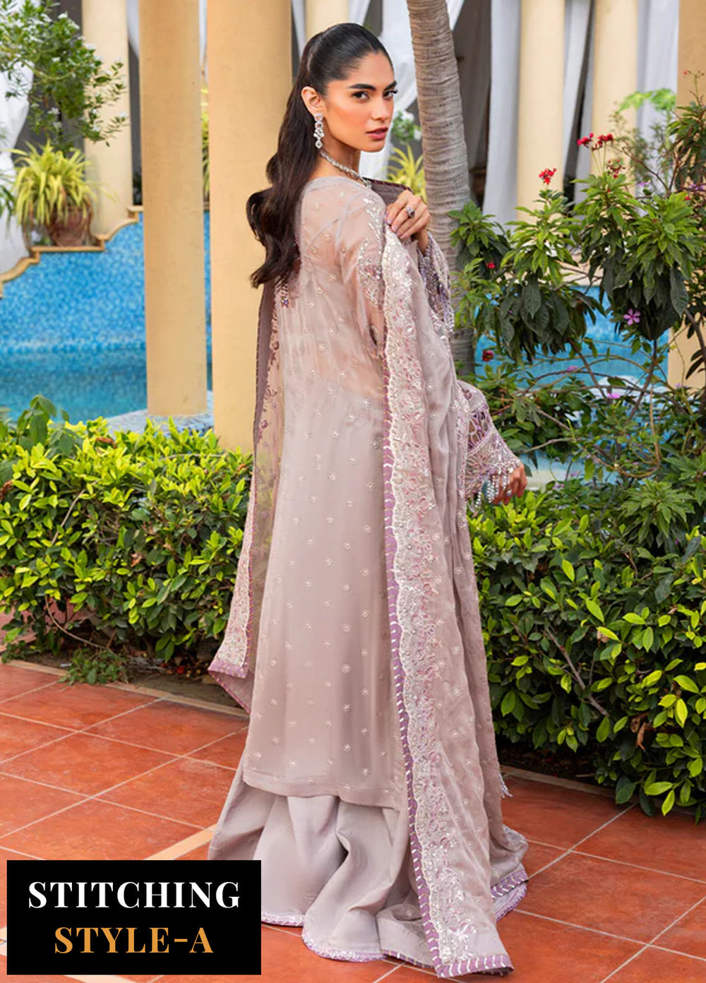 Haye Dil by Sahane Embroidered Chiffon Suits Unstitched 4 Piece SNE25HD CT 29008 Falling for you - Formals Collection