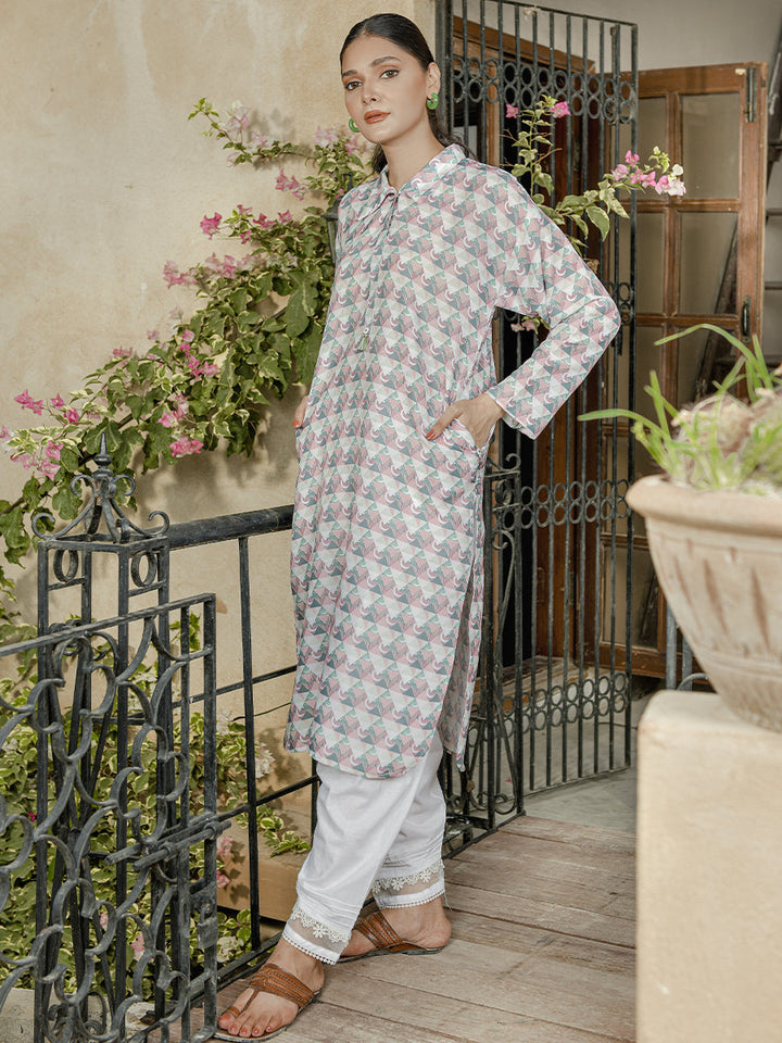 Salitex Women Printed Silk 1 Piece Shirt CPS23DZ003 - Winter Collection