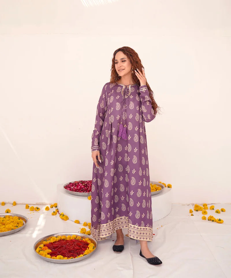 Dhaga Women Pret Printed 1 Piece Jacquard Aleira DHFF04 - Summer Collection