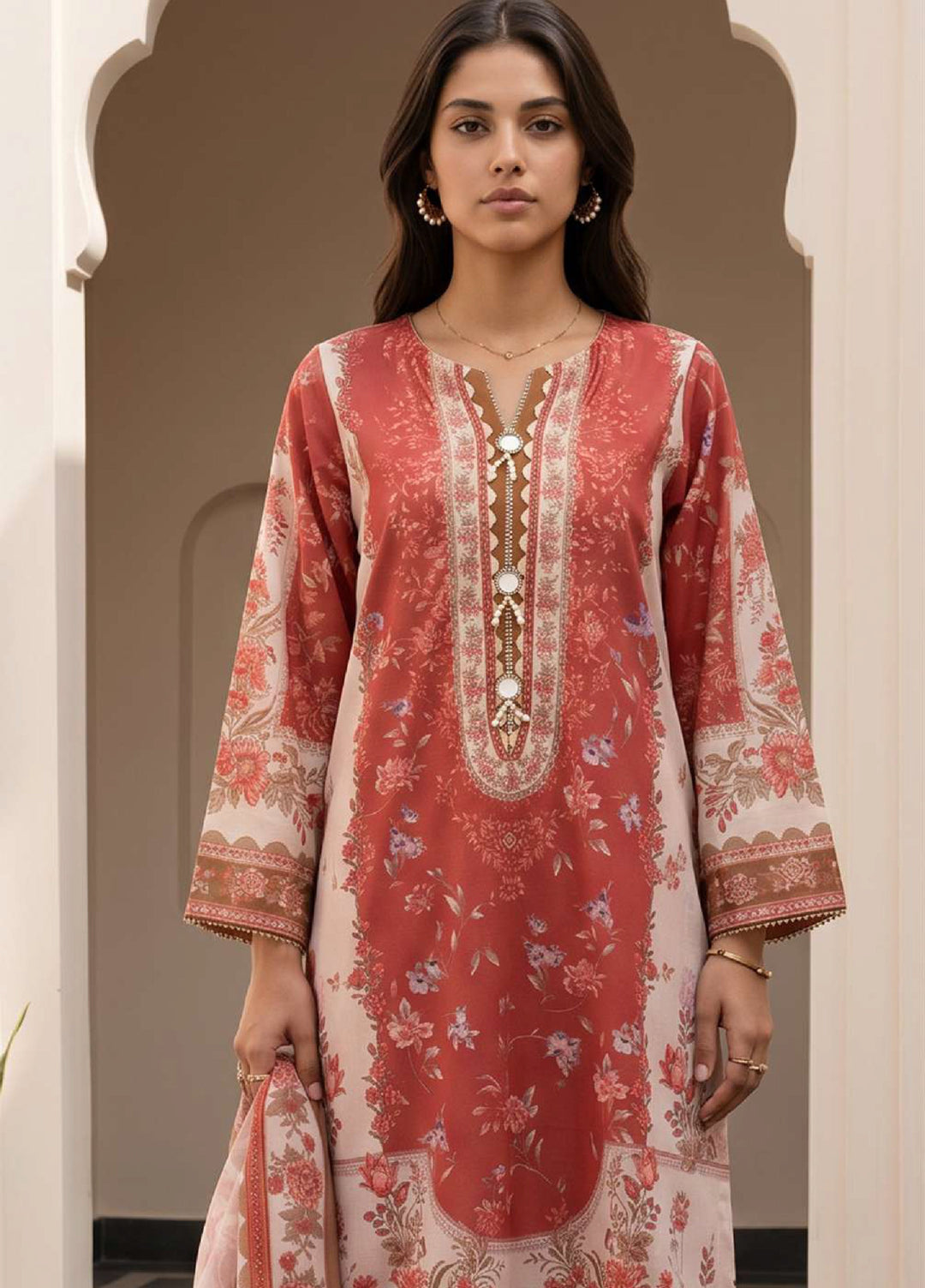 Zellbury Unstitched Printed Lawn 3 Piece Suit ZB26ULIV WUS26X30939 - Casual Collection