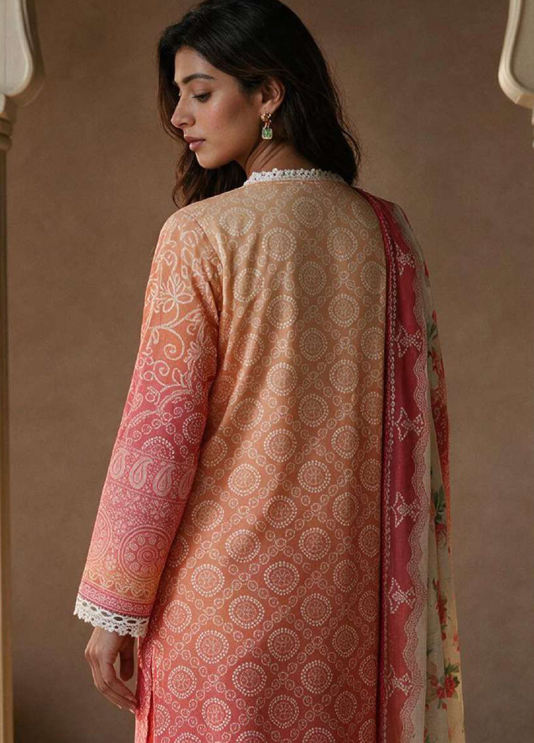 Zellbury Unstitched Printed Slub 3 Piece Suit ZB26ULIV WUS26X31148 - Casual Collection