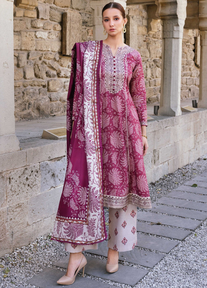 Meerak Pret Embroidered Khaddar 3 Piece Amaris - Winter Collection
