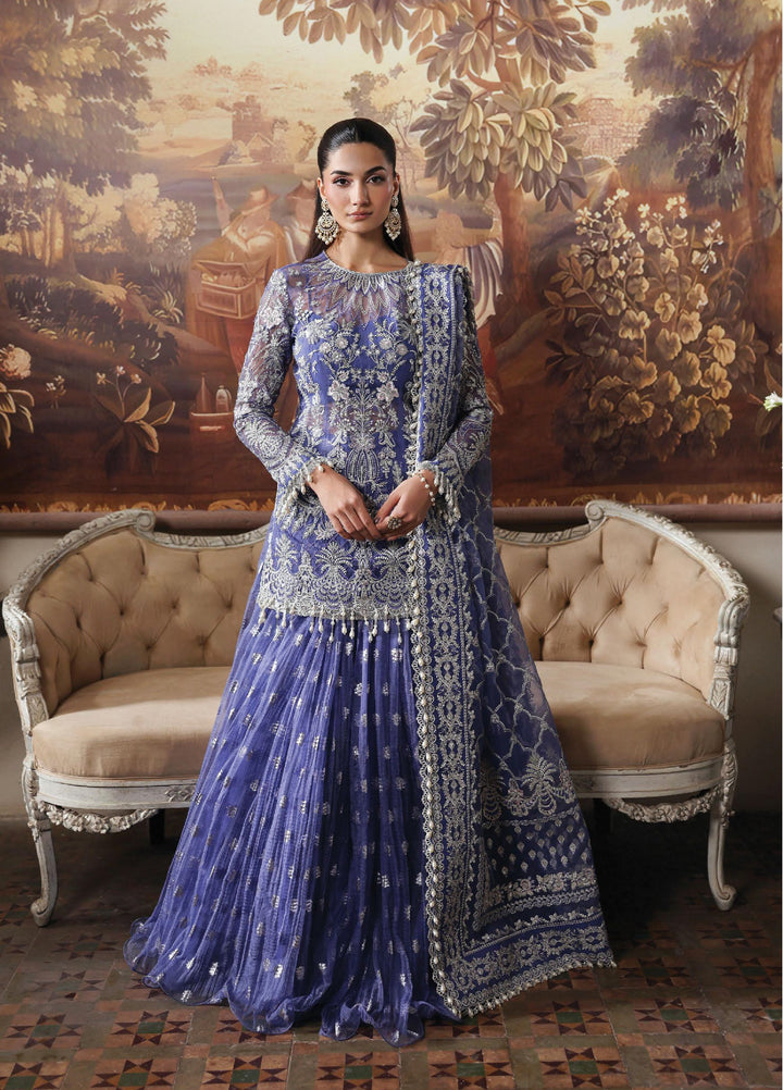 Dastangoi by Afrozeh Unstitched Formal Embroidered Organza 3 Piece Suits  AF25DF D-9 Bloomevil - Formal Collection