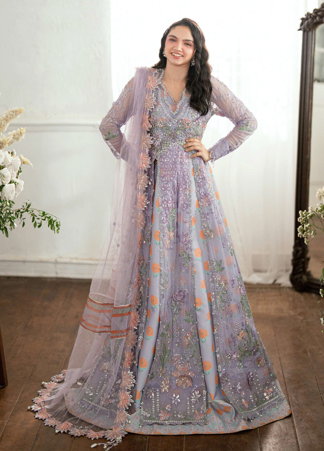 Shaam Shandar By Mushq Luxury Chiffon Unstitched 3 Piece Suits MQ25SC D-10 Rangeela Raag - Festive Collection