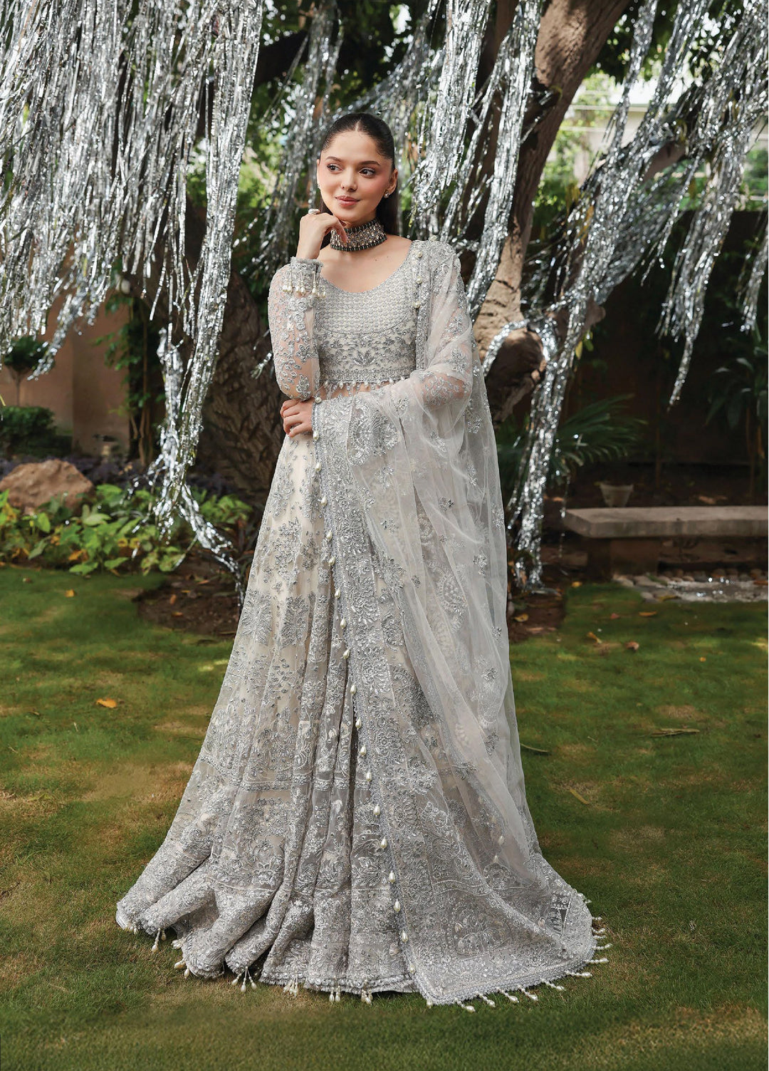 Dastangoi by Afrozeh Unstitched Formal Embroidered Net 3 Piece Suits  AF25DF D-6 Twinkle - Formal Collection