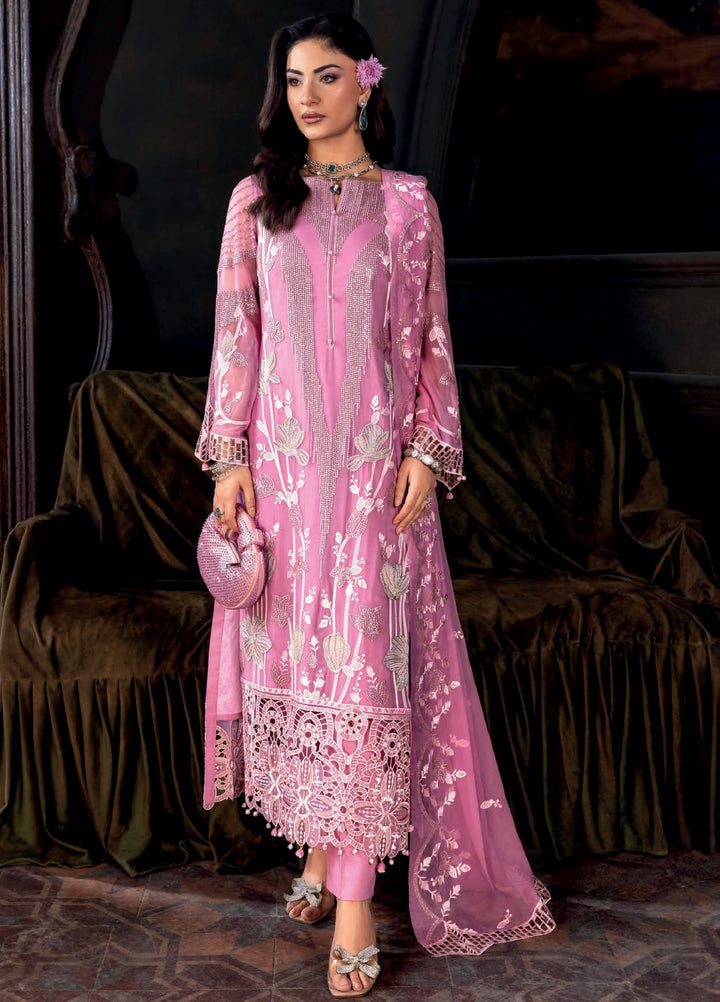 Aura by Zebtan Embroidered Chiffon Suits Unstitched 3 Piece ZB25AF AR-04 - Festive Collection