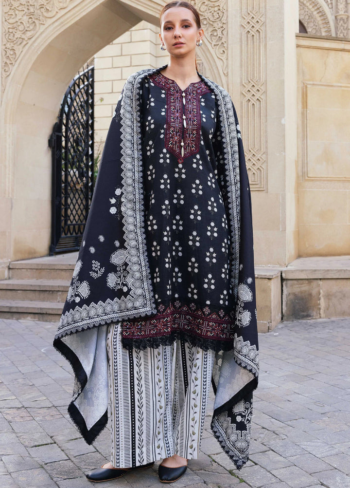 Meerak Pret Embroidered Khaddar 3 Piece Enigma - Winter Collection