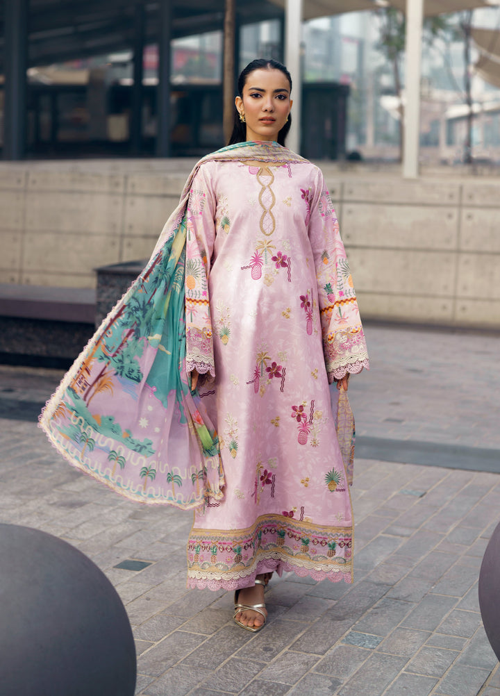 Zync by Florent Unstitched Embroidered Lawn 3 Piece Suit FL26ZU FZ-4B - Summer Collection