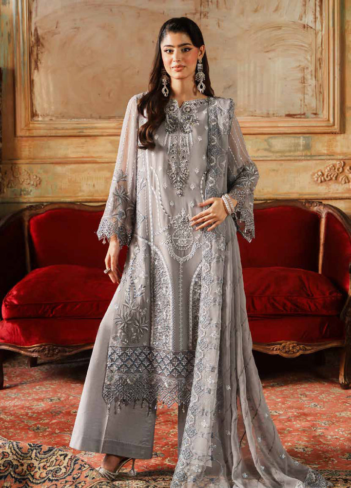 Zurgul by Zebtan Embroidered Chiffon Suits Unstitched 3 Piece ZB25ZF ZG-06 - Formals Collection