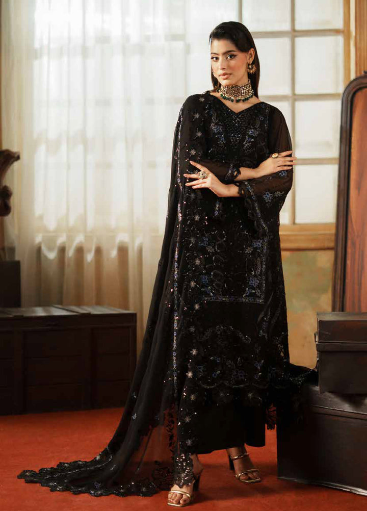 Zurgul by Zebtan Embroidered Chiffon Suits Unstitched 3 Piece ZB25ZF ZG-02 - Formals Collection