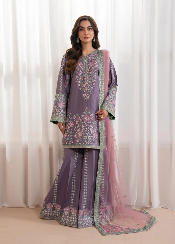 Xenia Formals Unstitched Embroidered Raw Silk 3 Piece Suit Yasha - Festive Collection