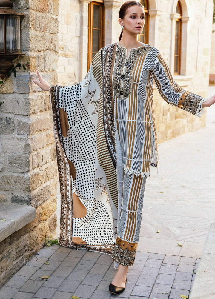 Meerak Pret Embroidered Khaddar 3 Piece Opus - Winter Collection