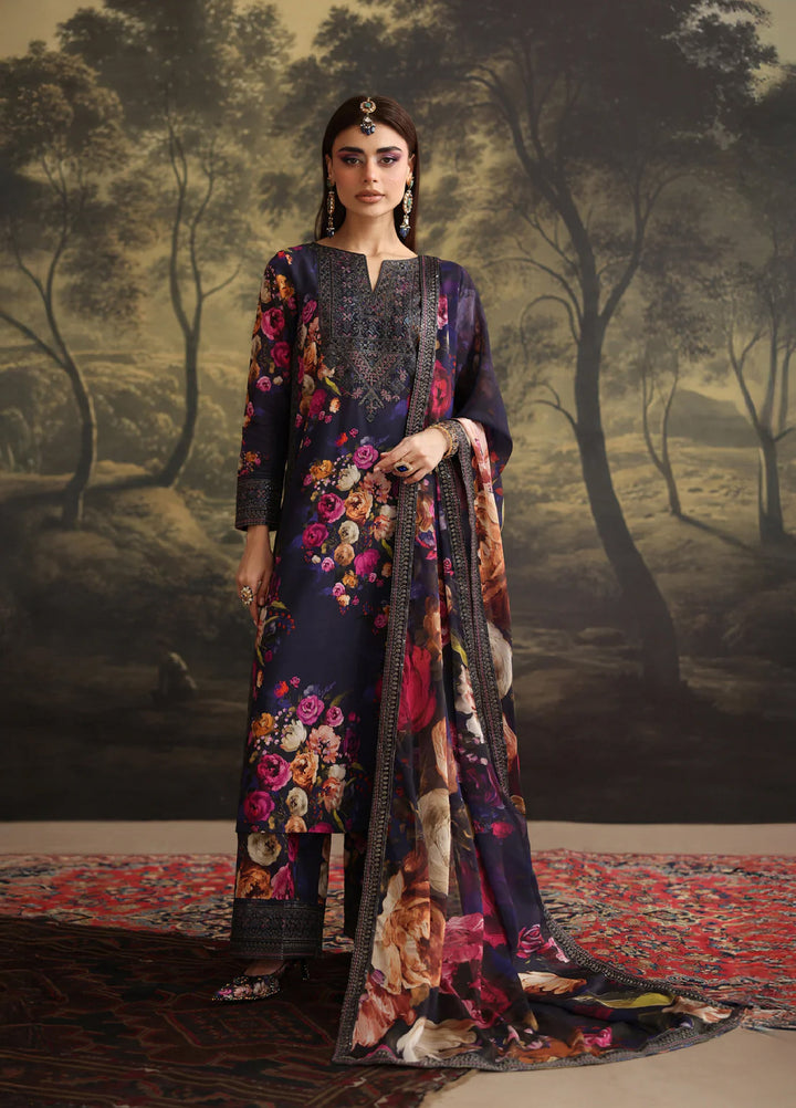 Rehana by Humjoli Pret Embroidered Lawn 3 Piece Blue Days - Festive Collection