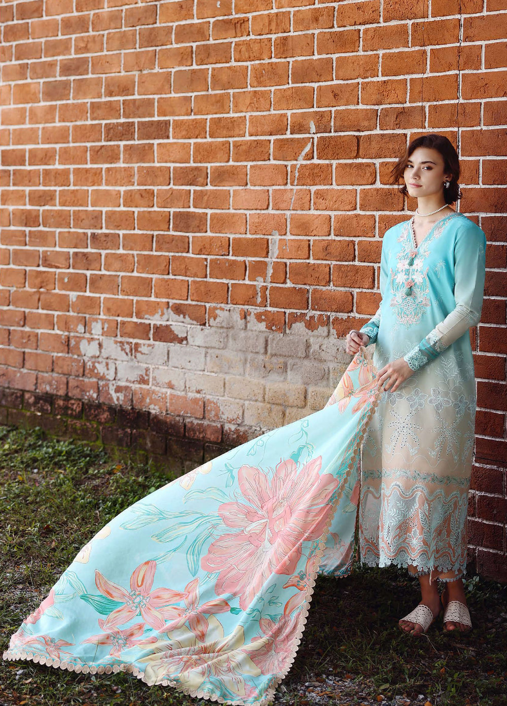 Solace by Mushq Unstitched Chikankari Lawn 3 Piece Suit MU26ULS Whispered Dawn MUNSS260206 - Festive Collection
