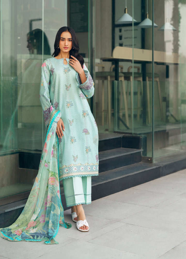 Zync by Florent Unstitched Embroidered Lawn 3 Piece Suit FL26ZU FZ-5B - Summer Collection