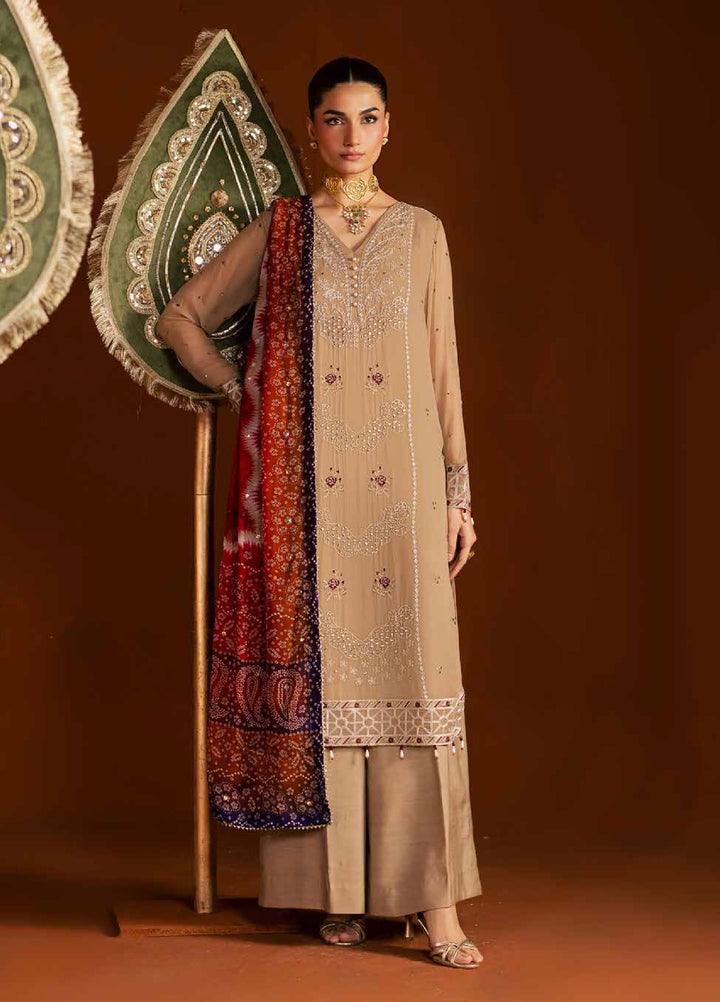 Mukeshkari by Nureh Unstitched Embroidered Chiffon 3 Piece Suit NU26UM MK- 22 - Festive Collection