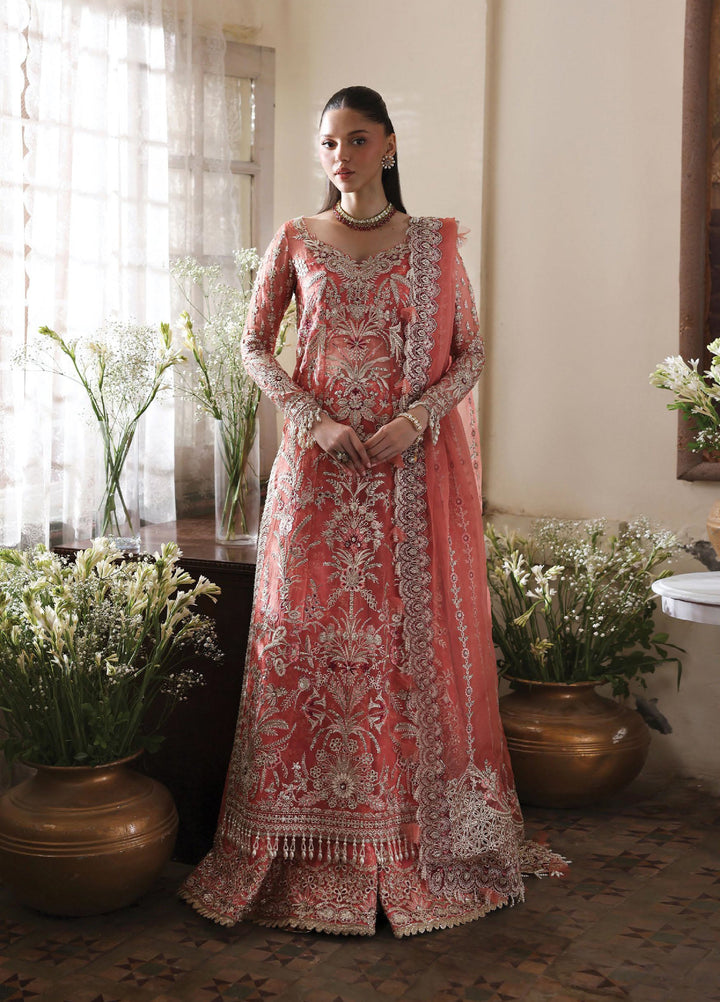 Dastangoi by Afrozeh Unstitched Formal Embroidered Organza 3 Piece Suits  AF25DF D-8 Serenight - Formal Collection