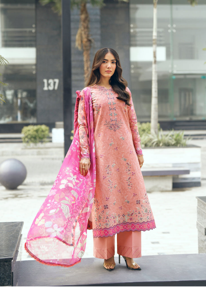 Zync by Florent Unstitched Embroidered Lawn 3 Piece Suit FL26ZU FZ-6A - Summer Collection