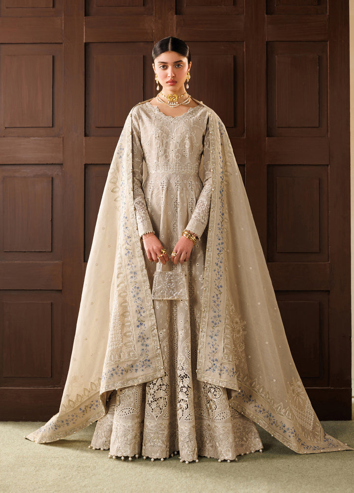 Baroque Unstitched Embroidered Lawn 3 Piece Suit BQ26ULE EL26-D03 - Eid Collection