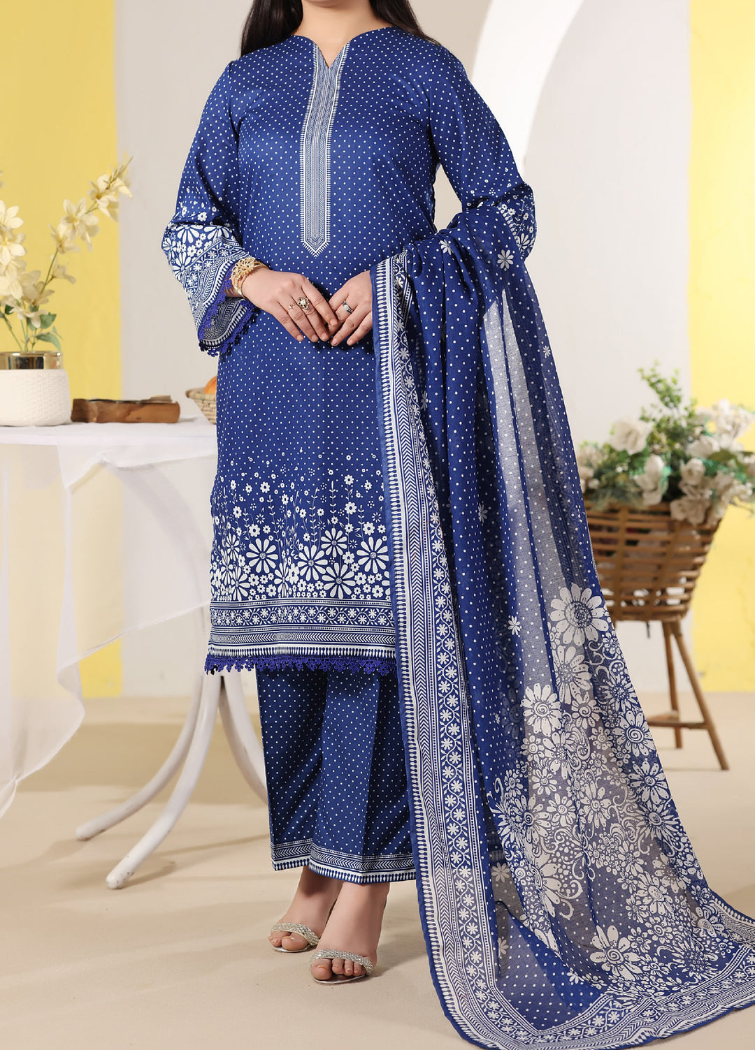 Daman Exclusive by VS Textiles Unstitched Printed Lawn 3 Piece Suit VS26UDE V2: 796 - Summer Collection