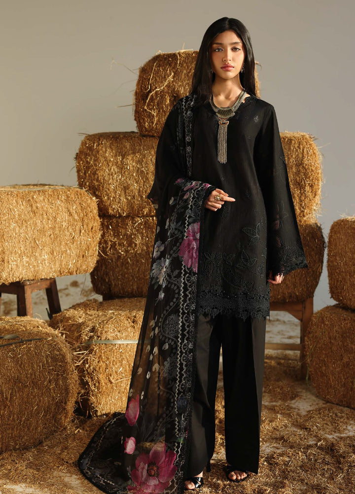 Raha by Nureh Unstitched Embroidered Lawn Doria 3 Piece Suit NU26ULR NE-251 - Summer Collection