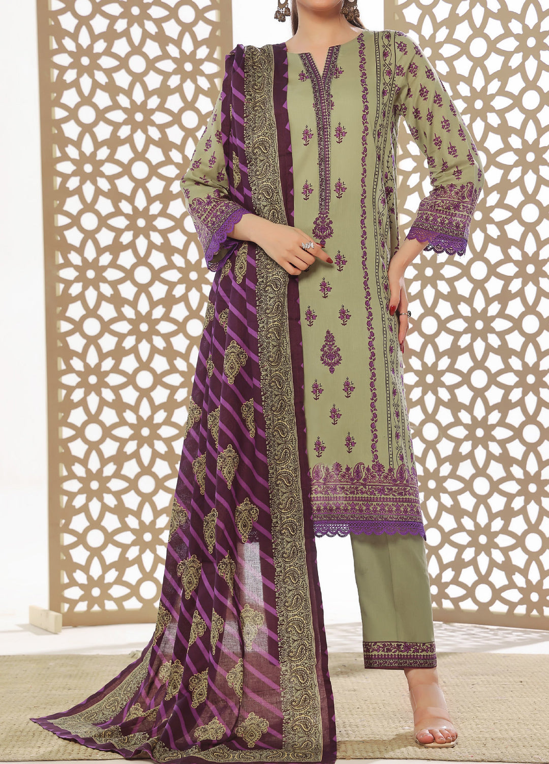 Daman Exclusive by VS Textiles Unstitched Printed Lawn 3 Piece Suit VS26UDE V2: 794 - Summer Collection