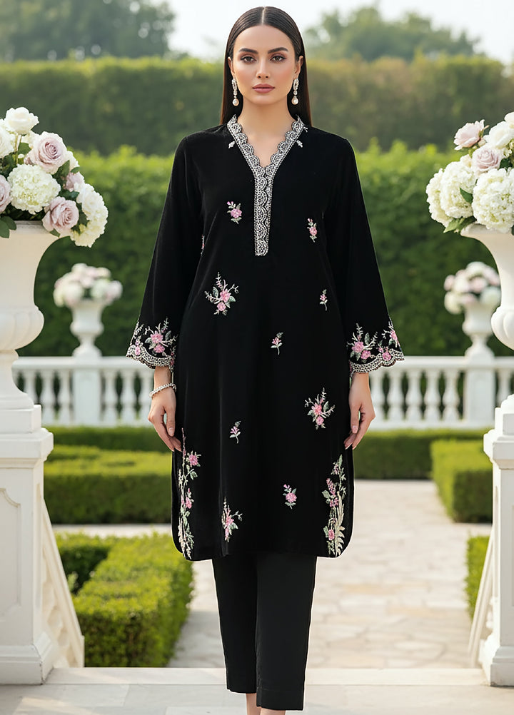 Lakhany Womens Pret Embroidered Velvet 1 Piece LG-IZ-0501-W-EMB-1P - Festive Collection