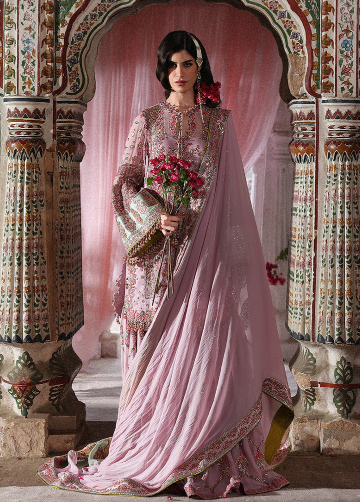 Hussain Rehar Unstitched Embroidered Chiffon 3 Piece Suit HR26UW D-840 Rukhsaar - Wedding Collection