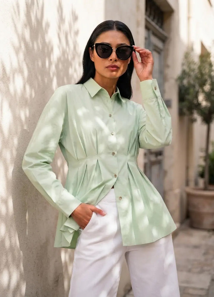Menaal Women RTW Solid Cotton 1 Piece Suit VEIL - Casual Collection