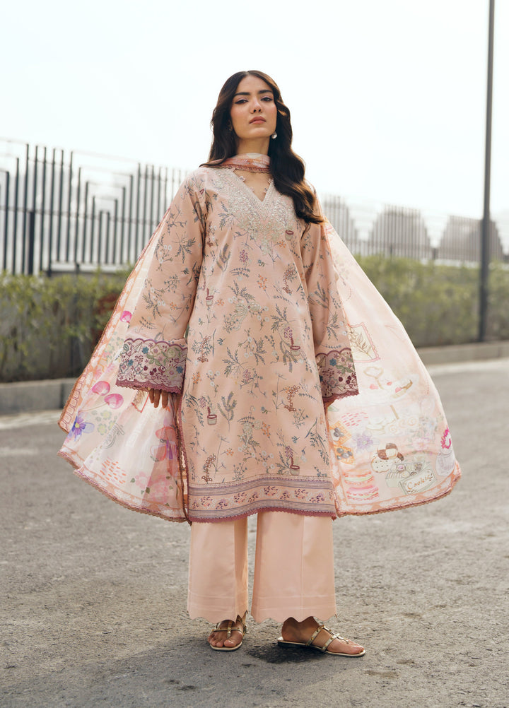 Zync by Florent Unstitched Embroidered Lawn 3 Piece Suit FL26ZU FZ-3A - Summer Collection