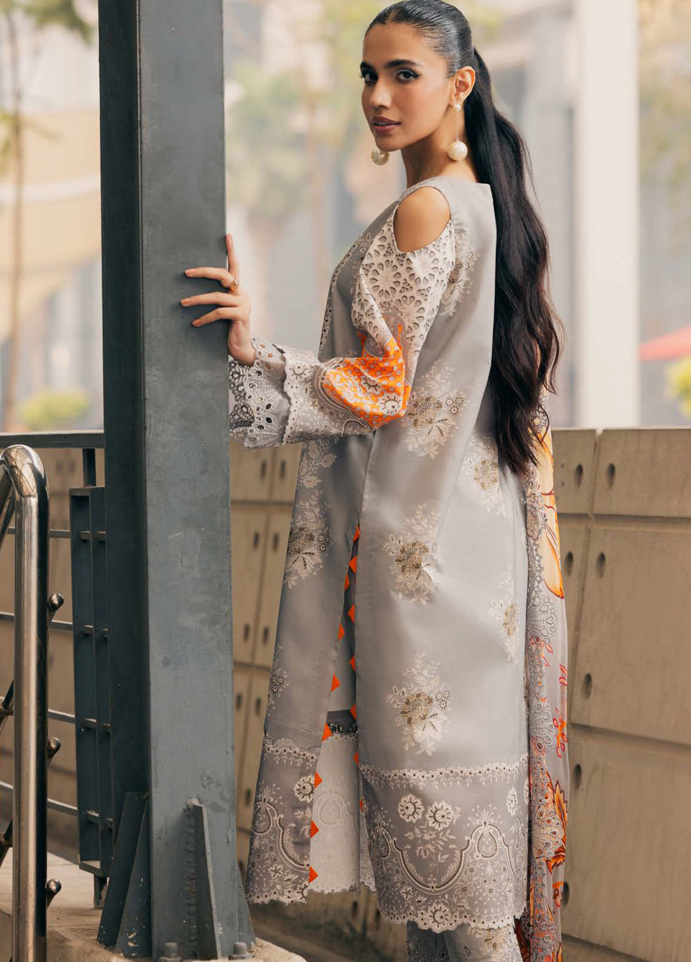 Infinity by Charizma Unstitched Embroidered Lawn 3 Piece Suit CHR26UIL IN6-05 - Casual Collection