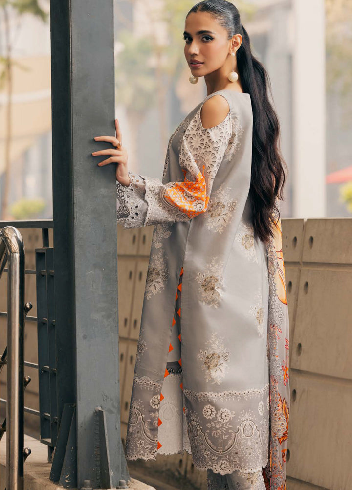 Infinity by Charizma Unstitched Embroidered Lawn 3 Piece Suit CHR26UIL IN6-05 - Casual Collection