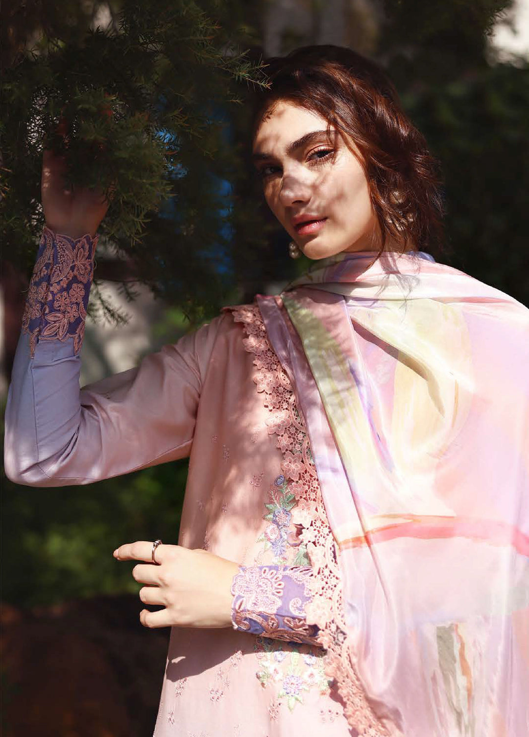 Solace by Mushq Unstitched Chikankari Lawn 3 Piece Suit MU26ULS Morning Veil MUNSS260201 - Festive Collection