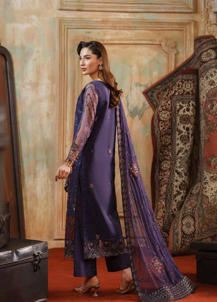 Zurgul by Zebtan Embroidered Organza Suits Unstitched 3 Piece ZB25ZF ZG-04 - Formals Collection
