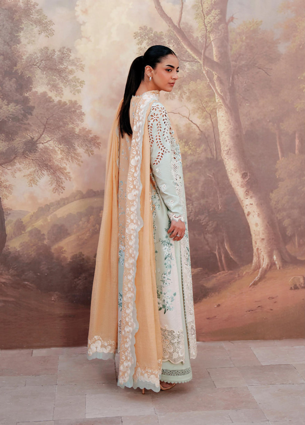 Sunspell by Afrozeh Unstitched Embroidered Lawn 3 Piece Suit AF26USL VELYRA ZWU-0114-3PO - Festive Collection