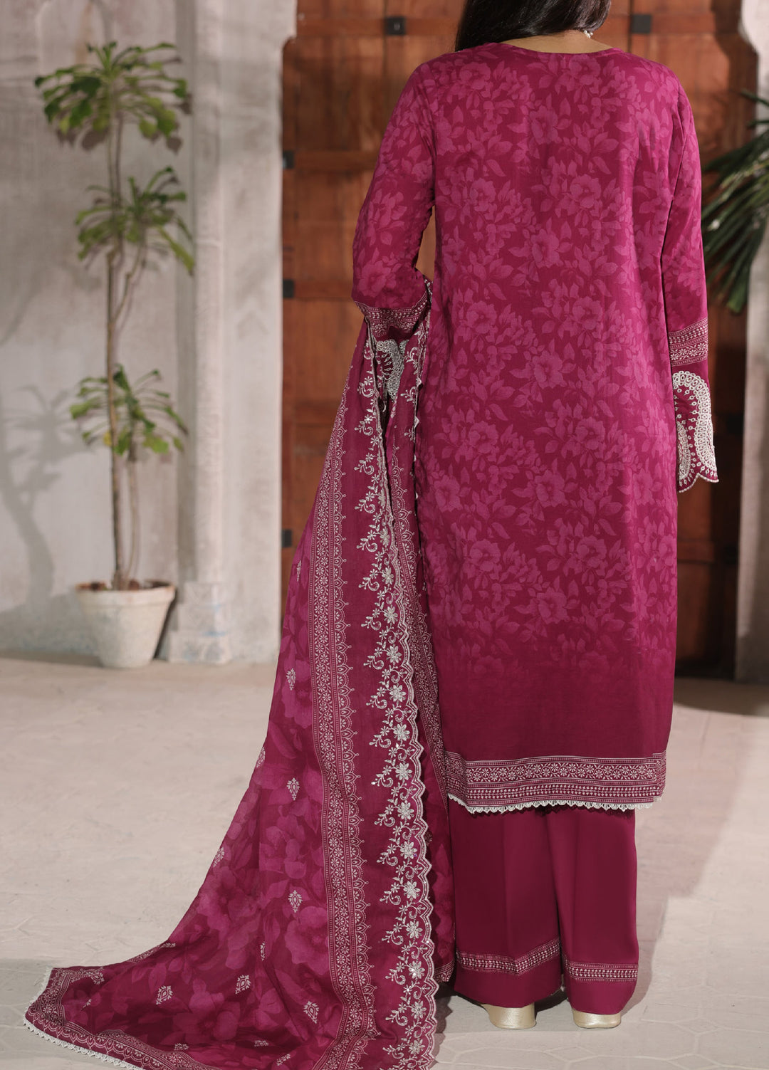 Naqsh Chikankari by VS Textiles Unstitched Embroidered Dupatta Lawn 3 Piece Suit VS26UNC V1: 700 - Summer