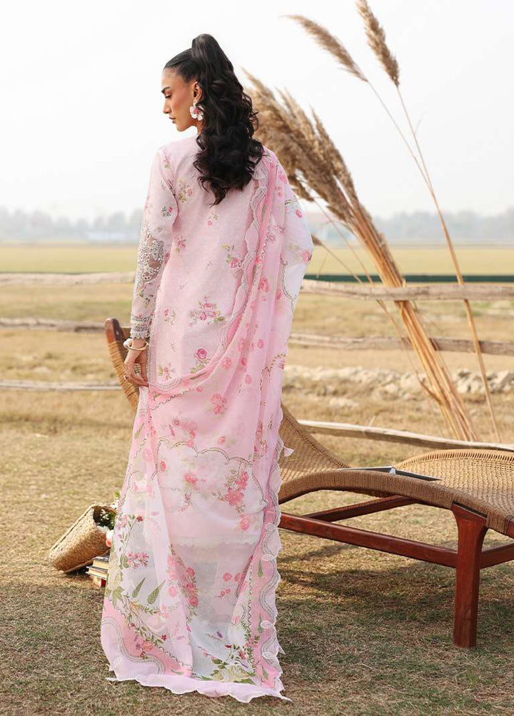 Sardinia Unstitched Embroidered Lawn 3 Piece Suit SRD26ULF D-1 ROSE BUD - Festive Collection