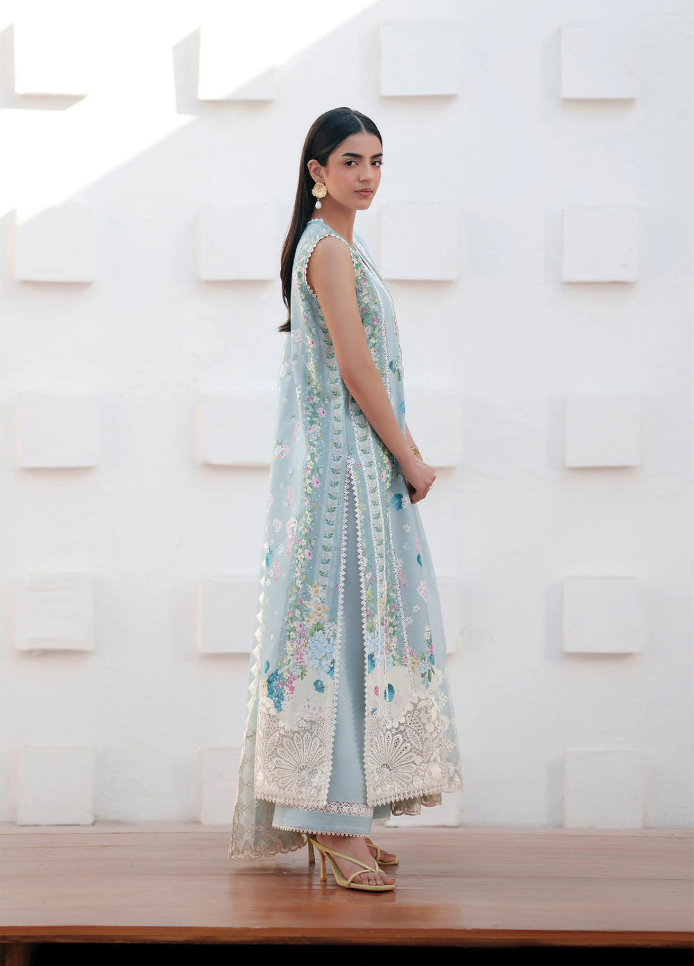 Sunspell by Afrozeh Unstitched Embroidered Lawn 3 Piece Suit AF26USL ROSYRA ZWU-0120-3PO - Festive Collection