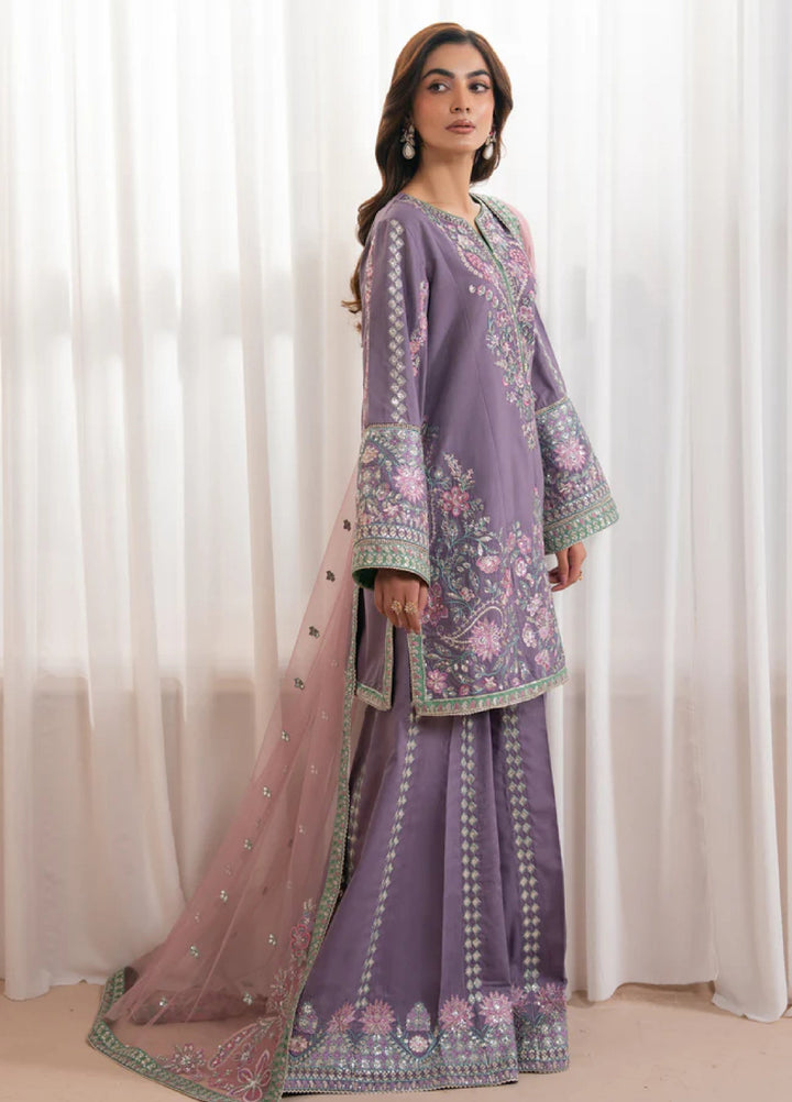 Xenia Formals Unstitched Embroidered Raw Silk 3 Piece Suit Yasha - Festive Collection