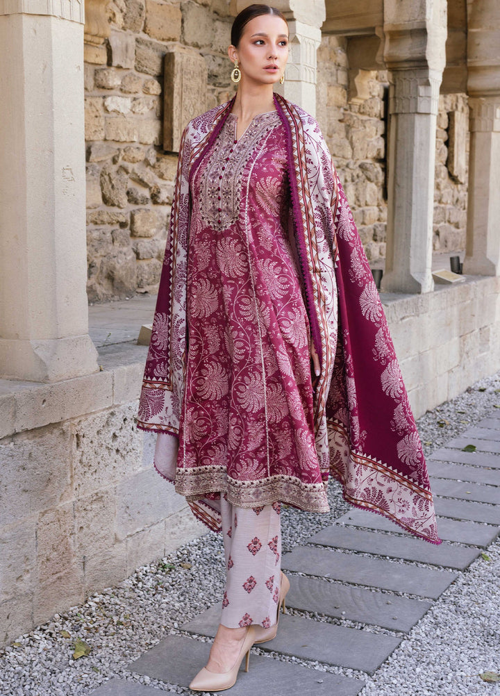 Meerak Pret Embroidered Khaddar 3 Piece Amaris - Winter Collection