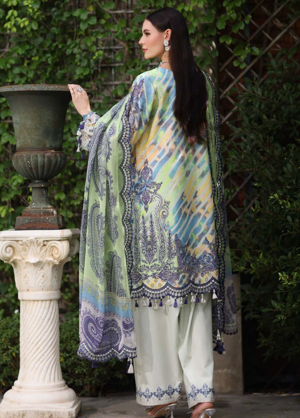 Infinity by Charizma Unstitched Embroidered Lawn 3 Piece Suit CHR26UIL IN6-10 - Casual Collection