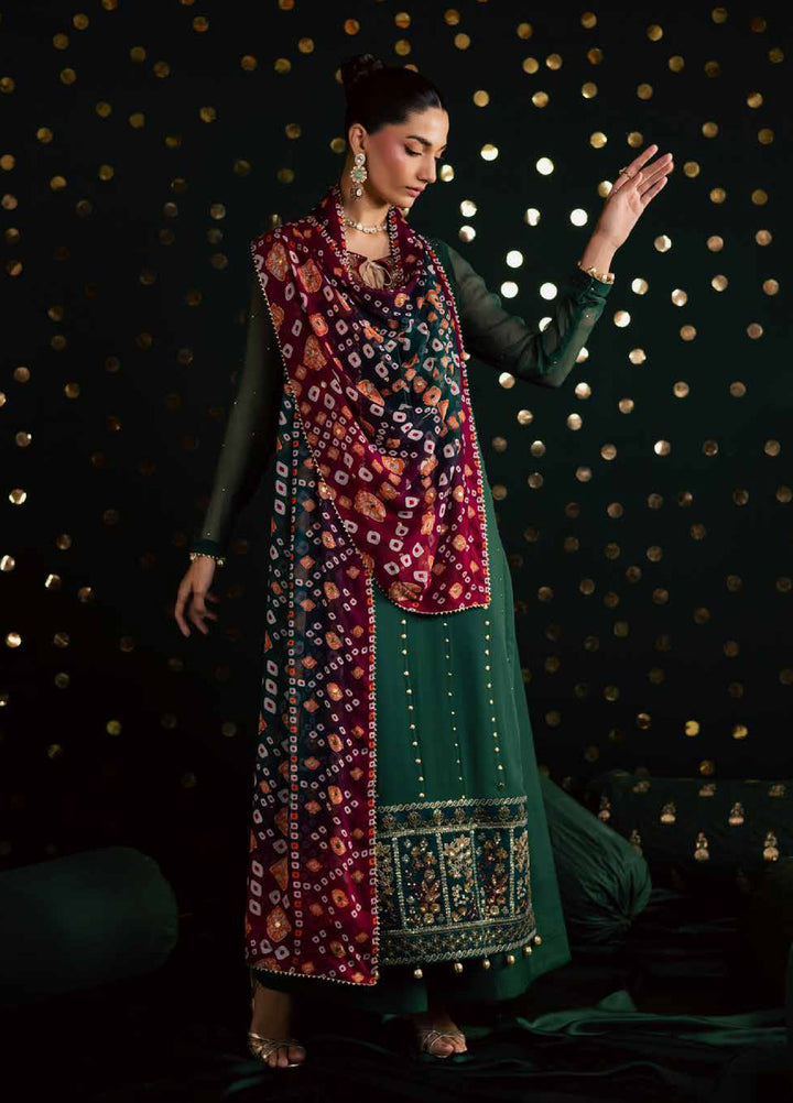 Mukeshkari by Nureh Unstitched Embroidered Chiffon 3 Piece Suit NU26UM MK- 20 - Festive Collection