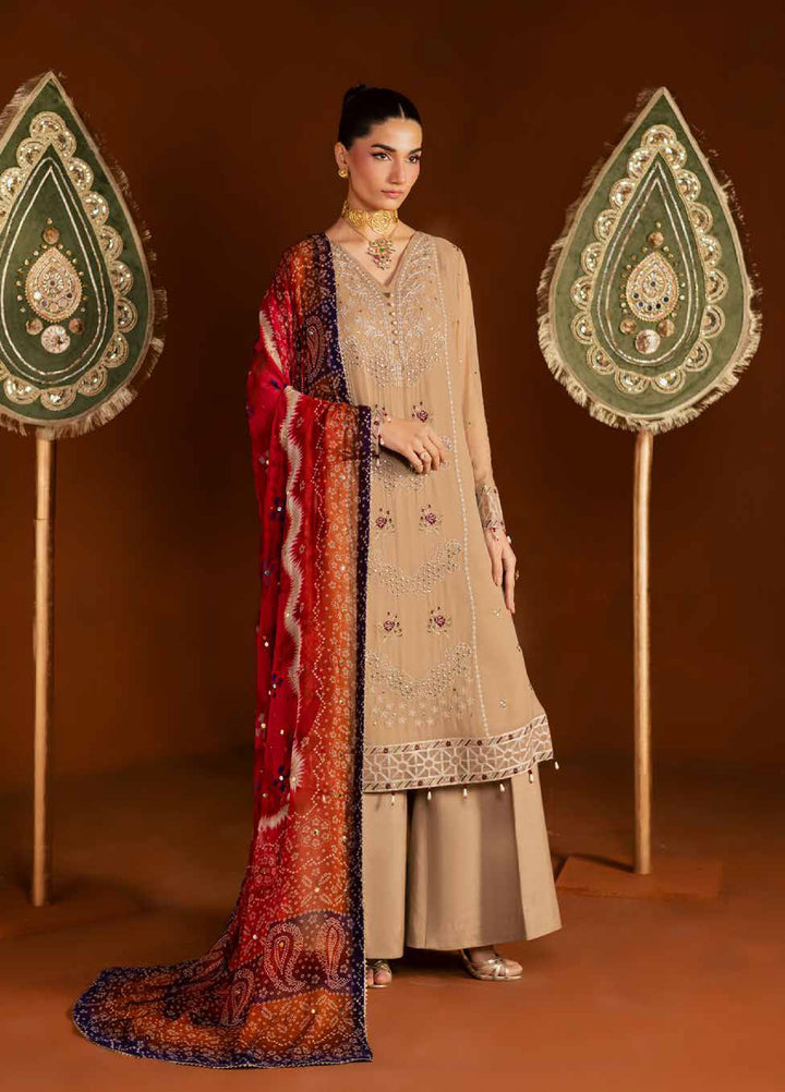 Mukeshkari by Nureh Unstitched Embroidered Chiffon 3 Piece Suit NU26UM MK- 22 - Festive Collection