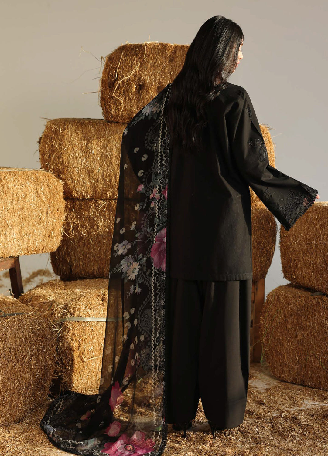 Raha by Nureh Unstitched Embroidered Lawn Doria 3 Piece Suit NU26ULR NE-251 - Summer Collection