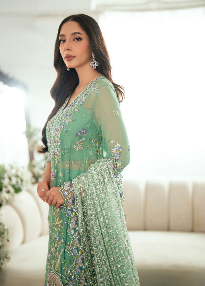 Shaam Shandar By Mushq Luxury Chiffon Unstitched 3 Piece Suits MQ25SC D-8 Adaa - Festive Collection